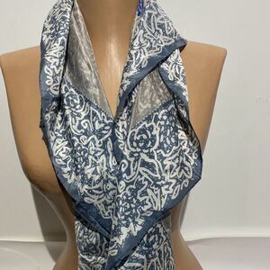 Enchantal Women's Multicolor Floral Satin Square Wrap Scarf